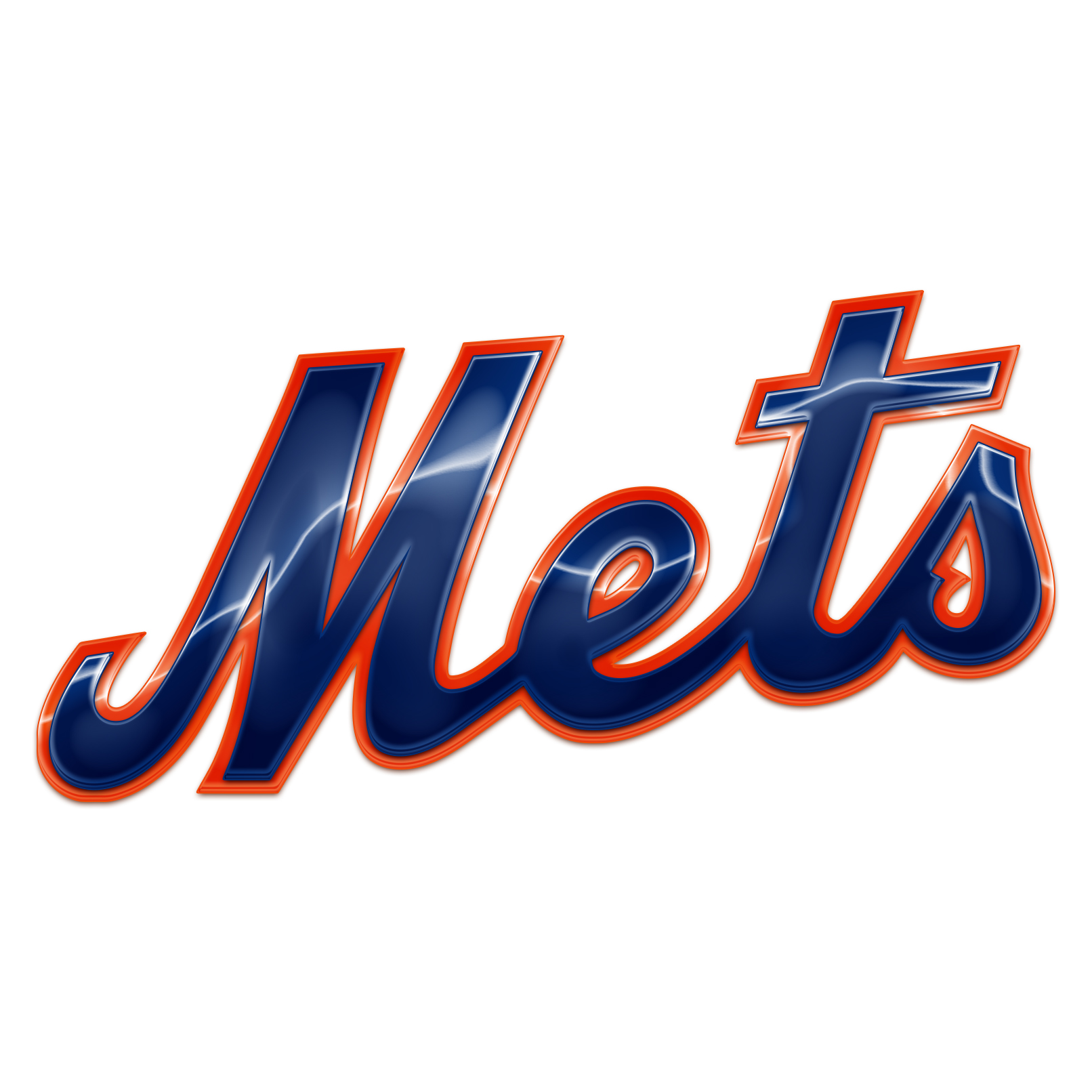 New York Mets Crystal Logo iron on paper